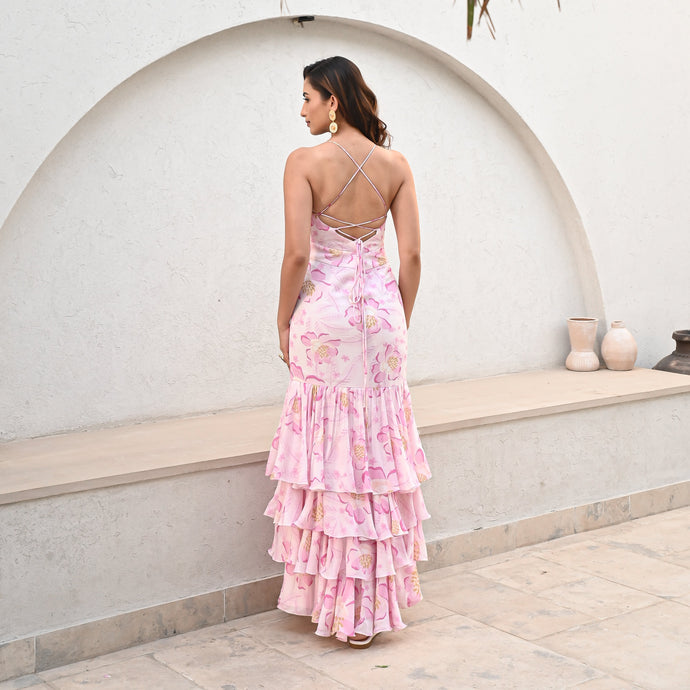 Petal Tiered Elegance Dress